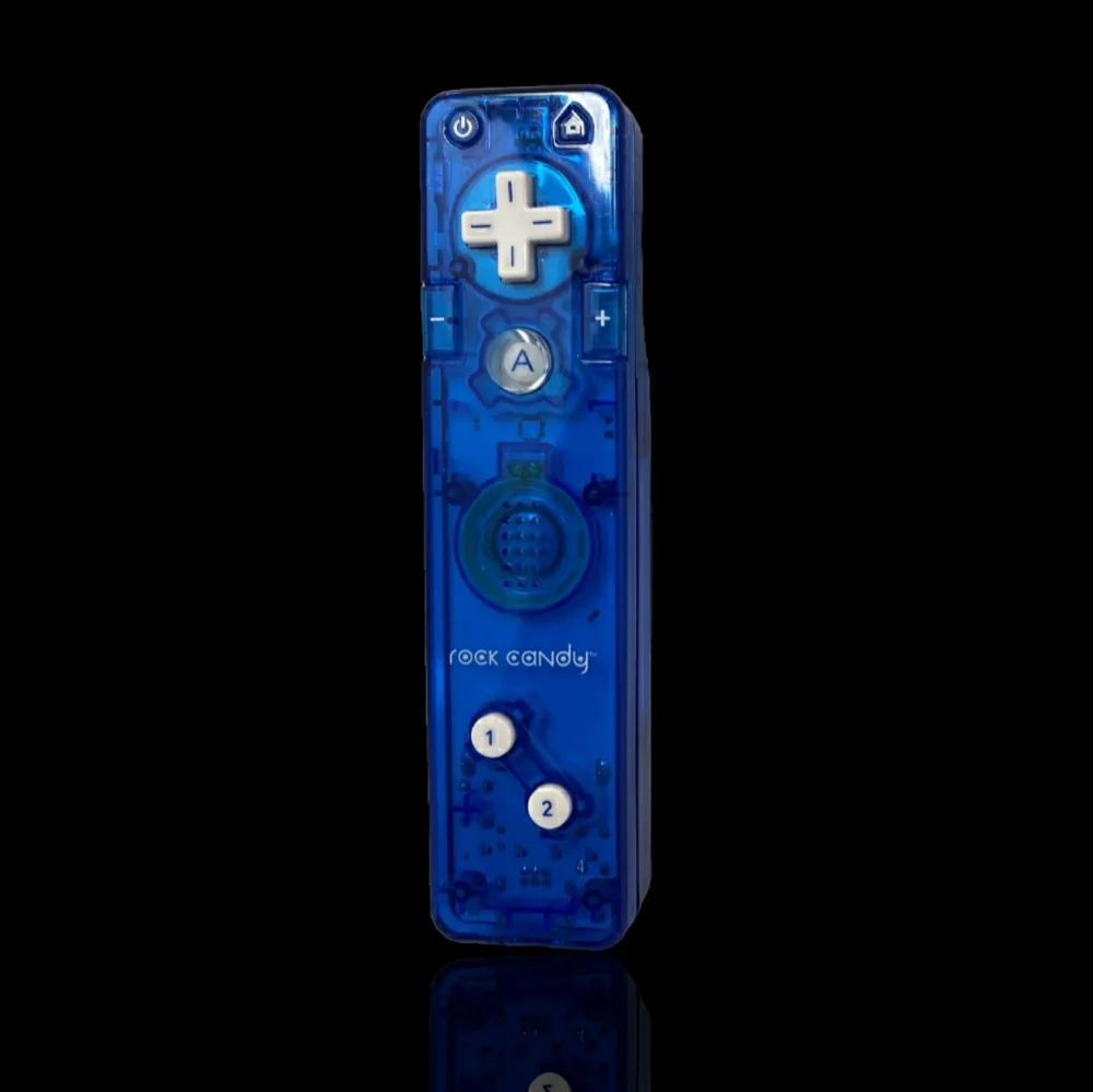 Rock Candy Wii Controller (Blue) w/Nunchuk & Strap